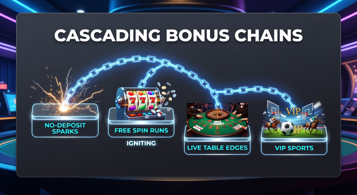 Visuelle Darstellung eines Live-Tischs mit VIP-Sportwetten-Integration in einer Bonus-Kette