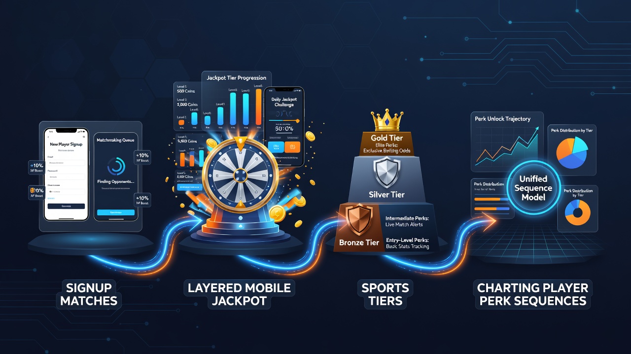 Visualisierung gestaffelter Sporttiers und mobiler Engagement-Pfade
