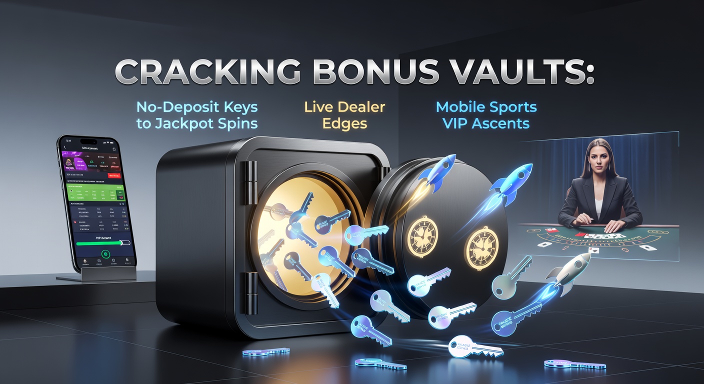 Ein digitales Schloss öffnet sich zu einem Schatztruhe mit Münzen, Symbol für Bonus-Tresore im Online-Gaming