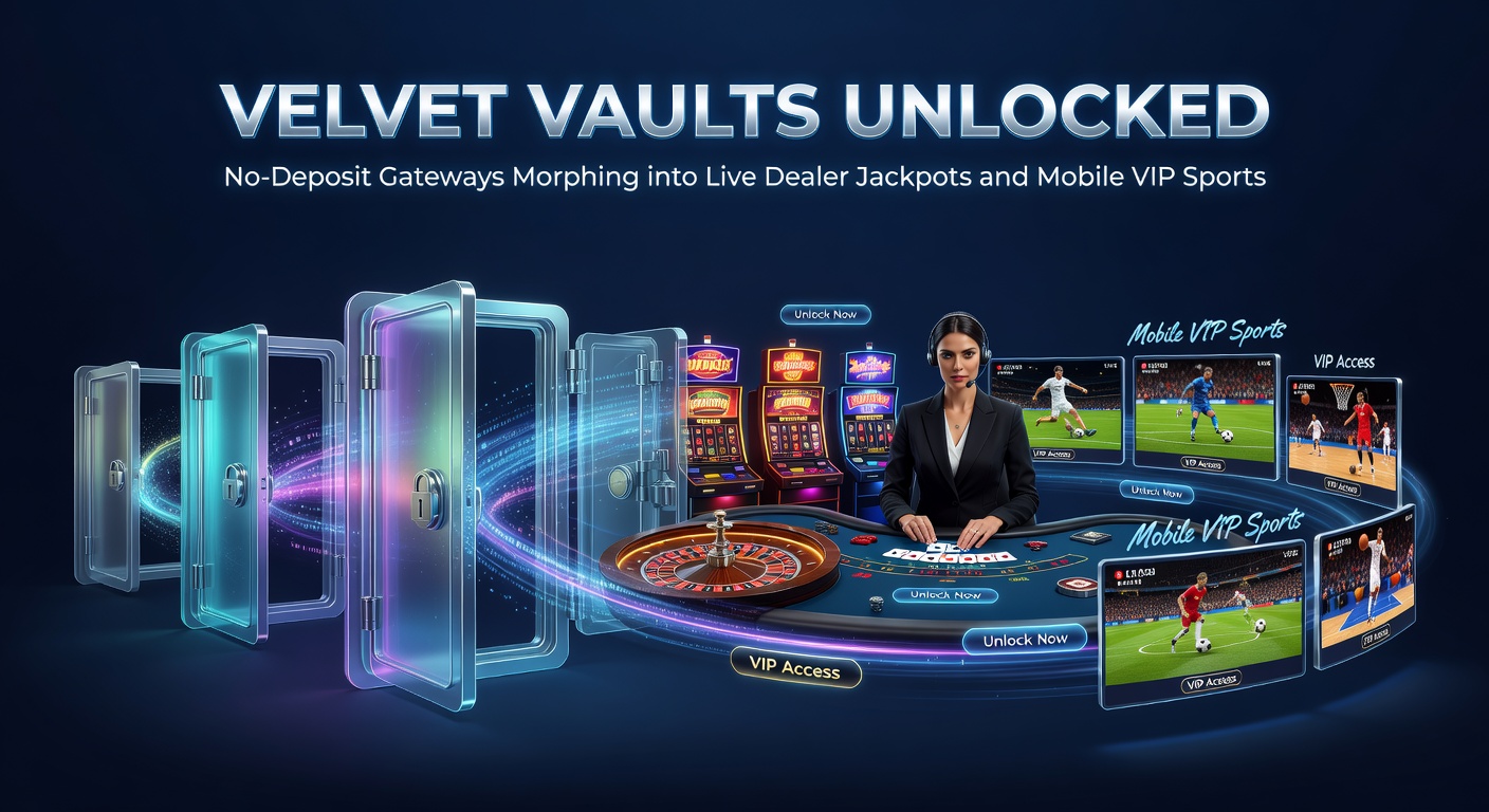 Dynamisches Bild von Live-Dealer-Tischen mit Jackpot-Anzeigen und mobilen Sportwetten-Apps im VIP-Modus